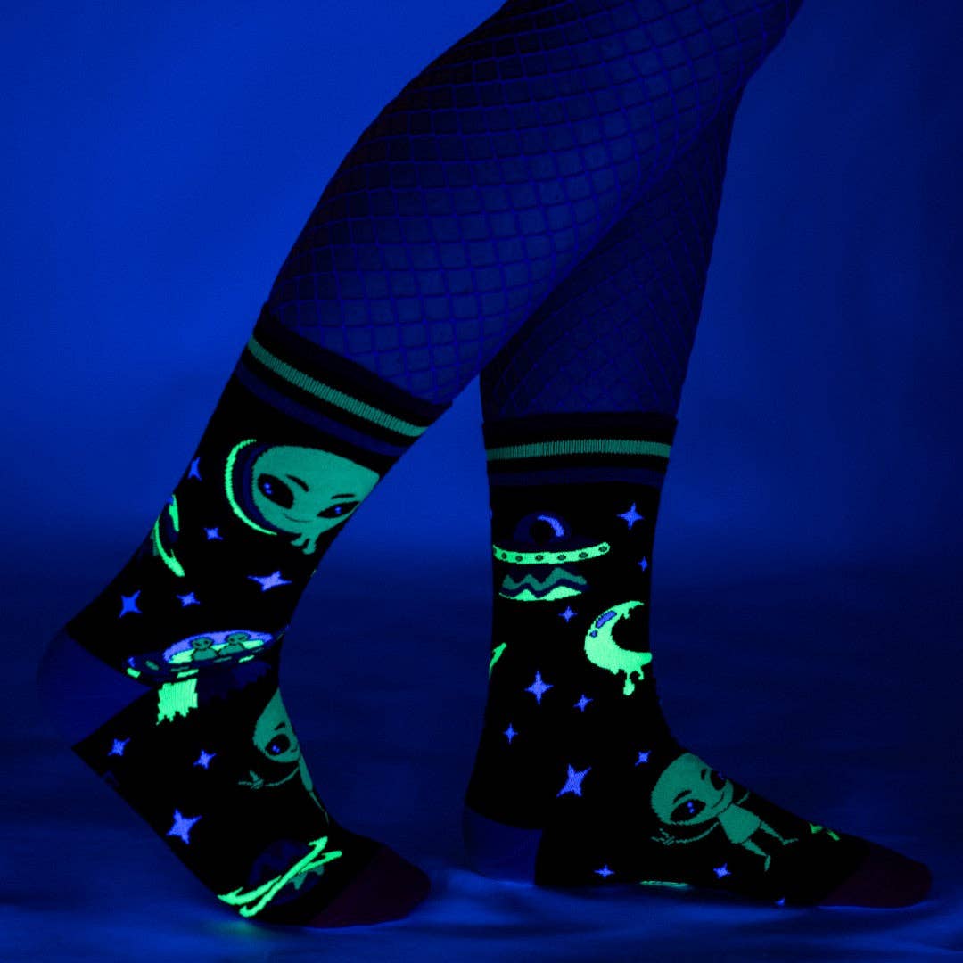 Spaced Out Alien Socks