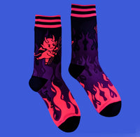 Hot as Heck (UV Reactive) FootClothes x DWYBO Socks