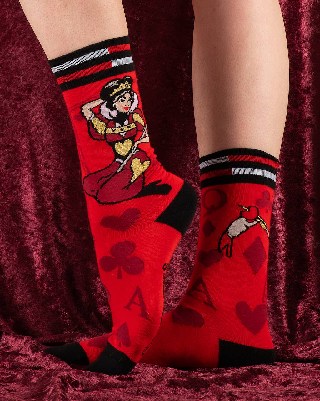 Queen of Hearts Socks