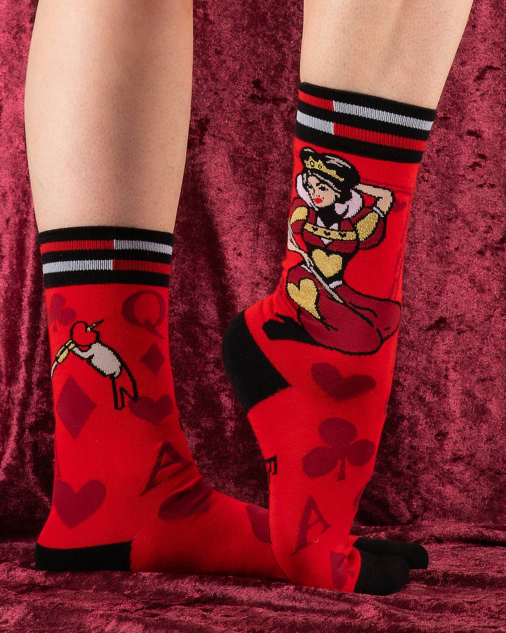 Queen of Hearts Socks