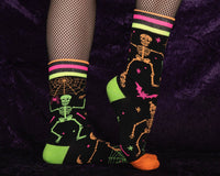 Rave Skeletons UV Reactive Socks