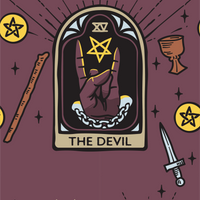 The Devil Tarot Nouveau Socks
