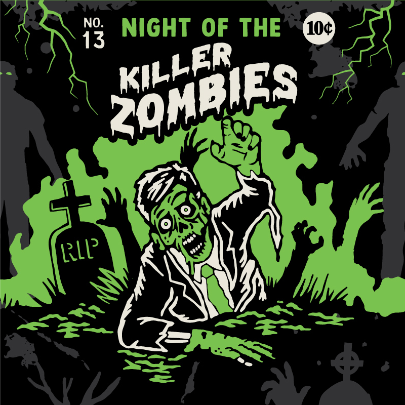 Night of the Killer Zombies Socks