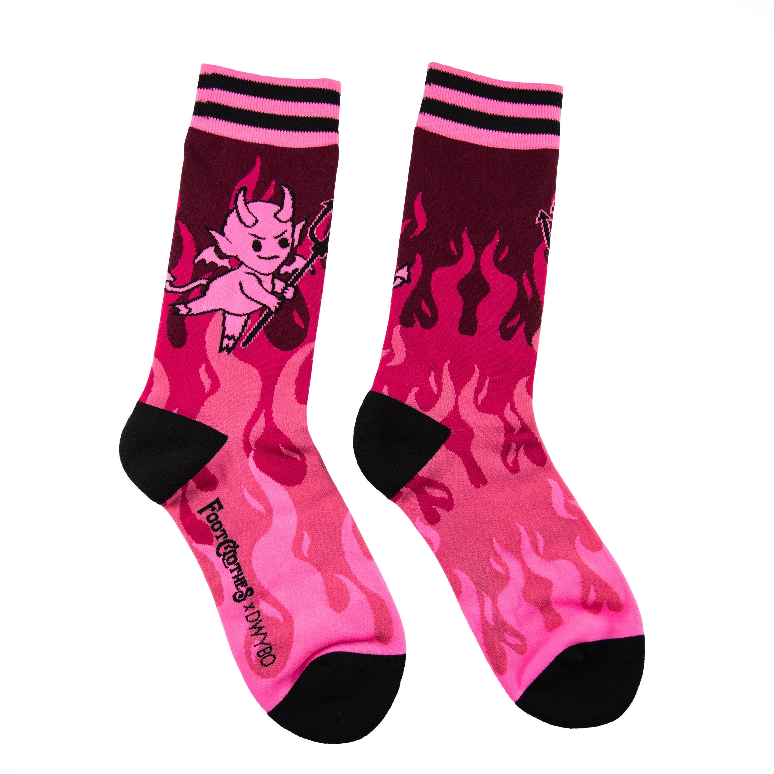 Hot as Heck (UV Reactive) FootClothes x DWYBO Socks