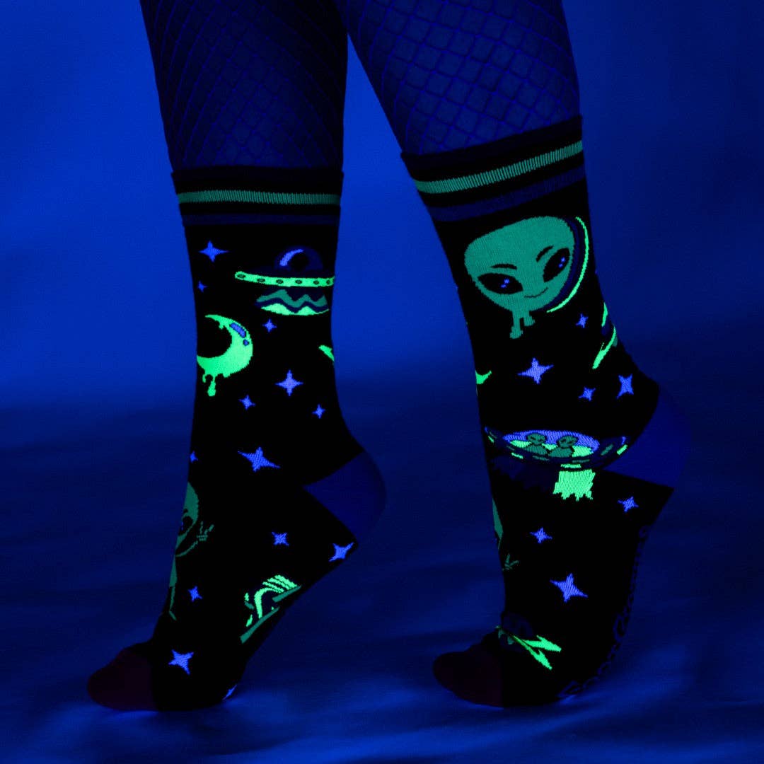 Spaced Out Alien Socks