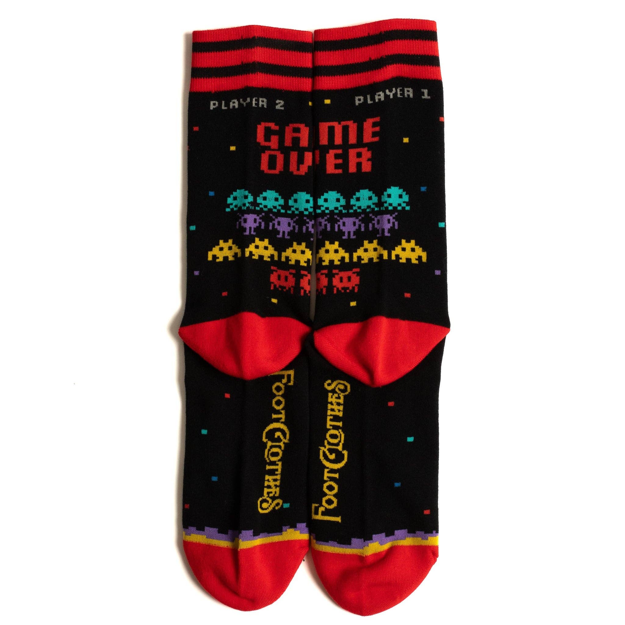 Game Over 80s Video Game Socks