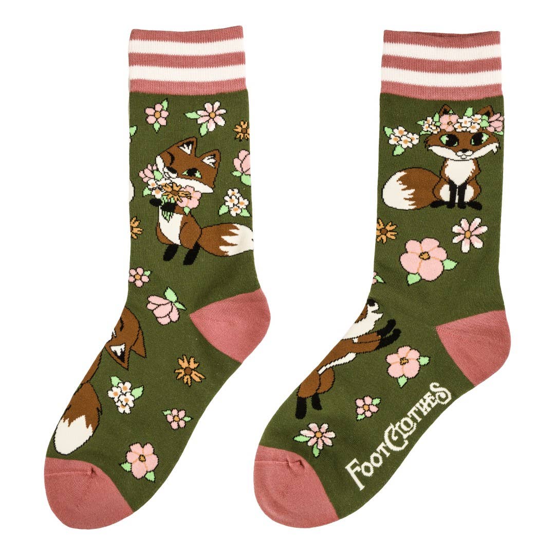 Floral Foxes Socks