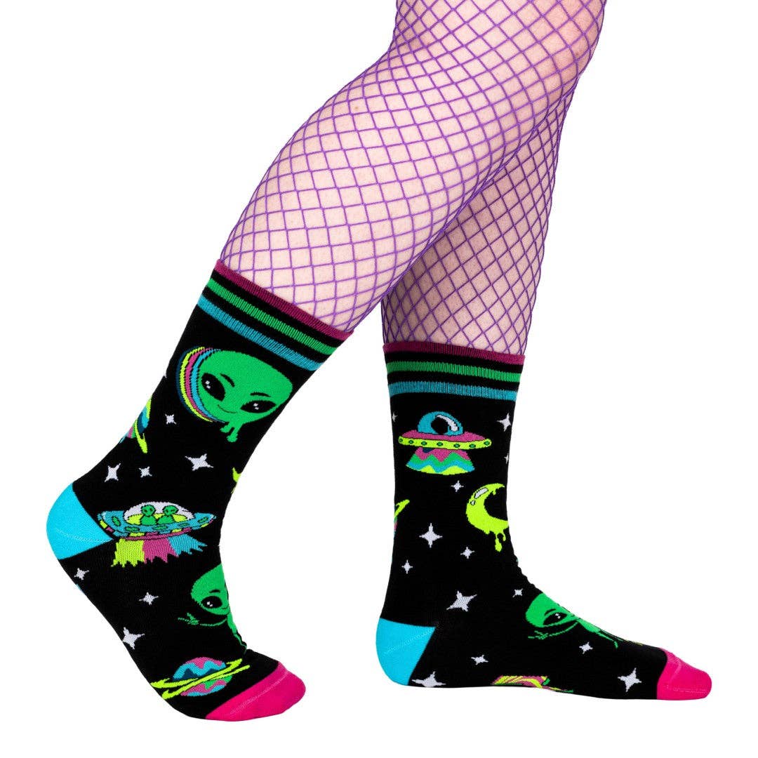 Spaced Out Alien Socks