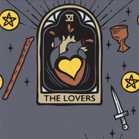 The Lovers Tarot Nouveau Socks