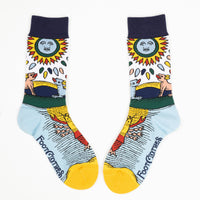La Lune The Moon Artisan Tarot Socks