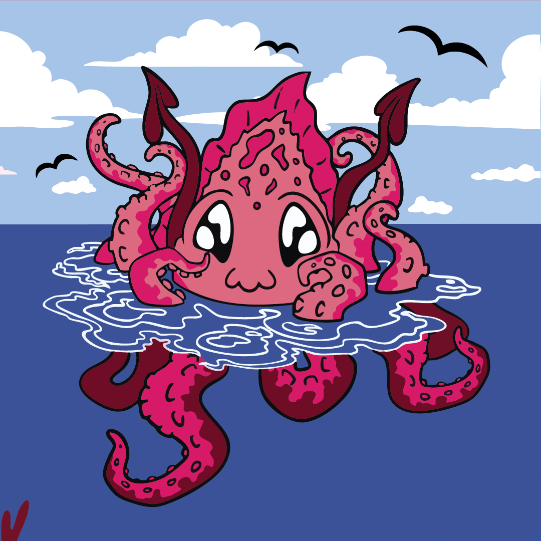 Cute Kraken Socks