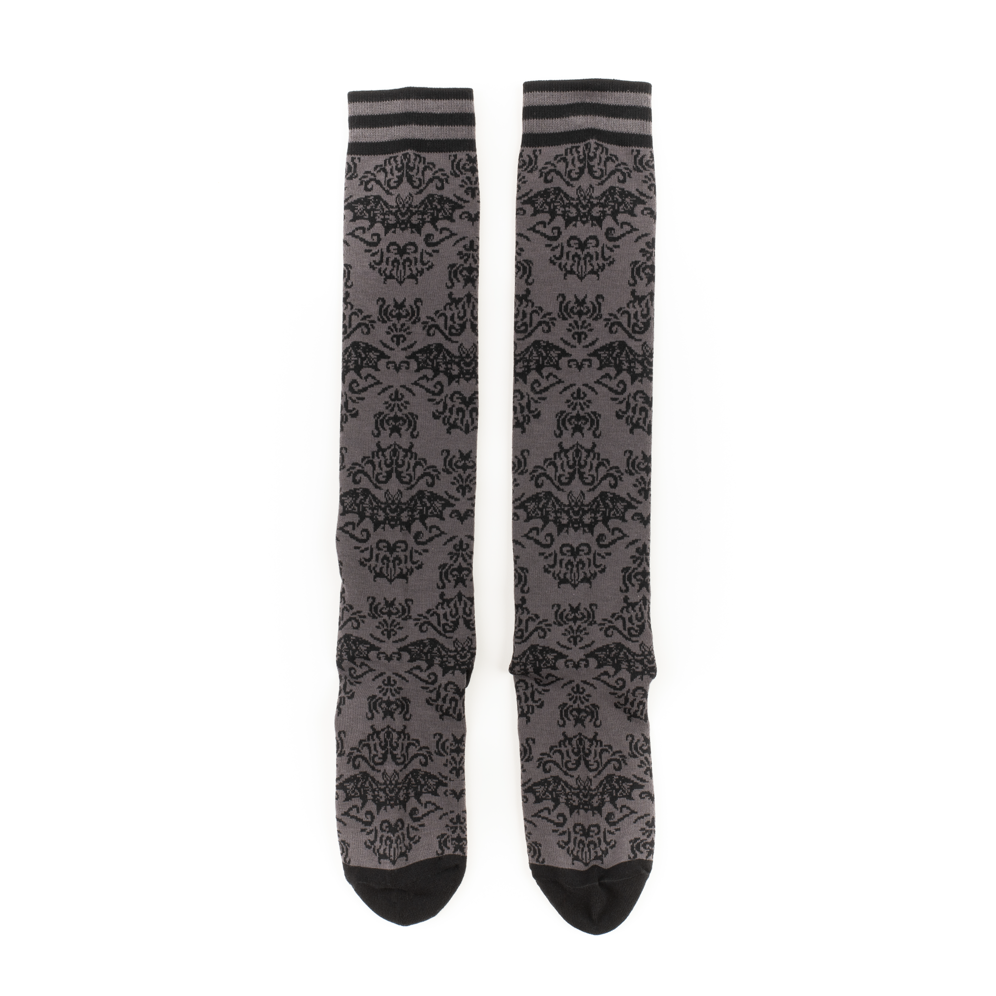 Bat Damask Knee High Socks