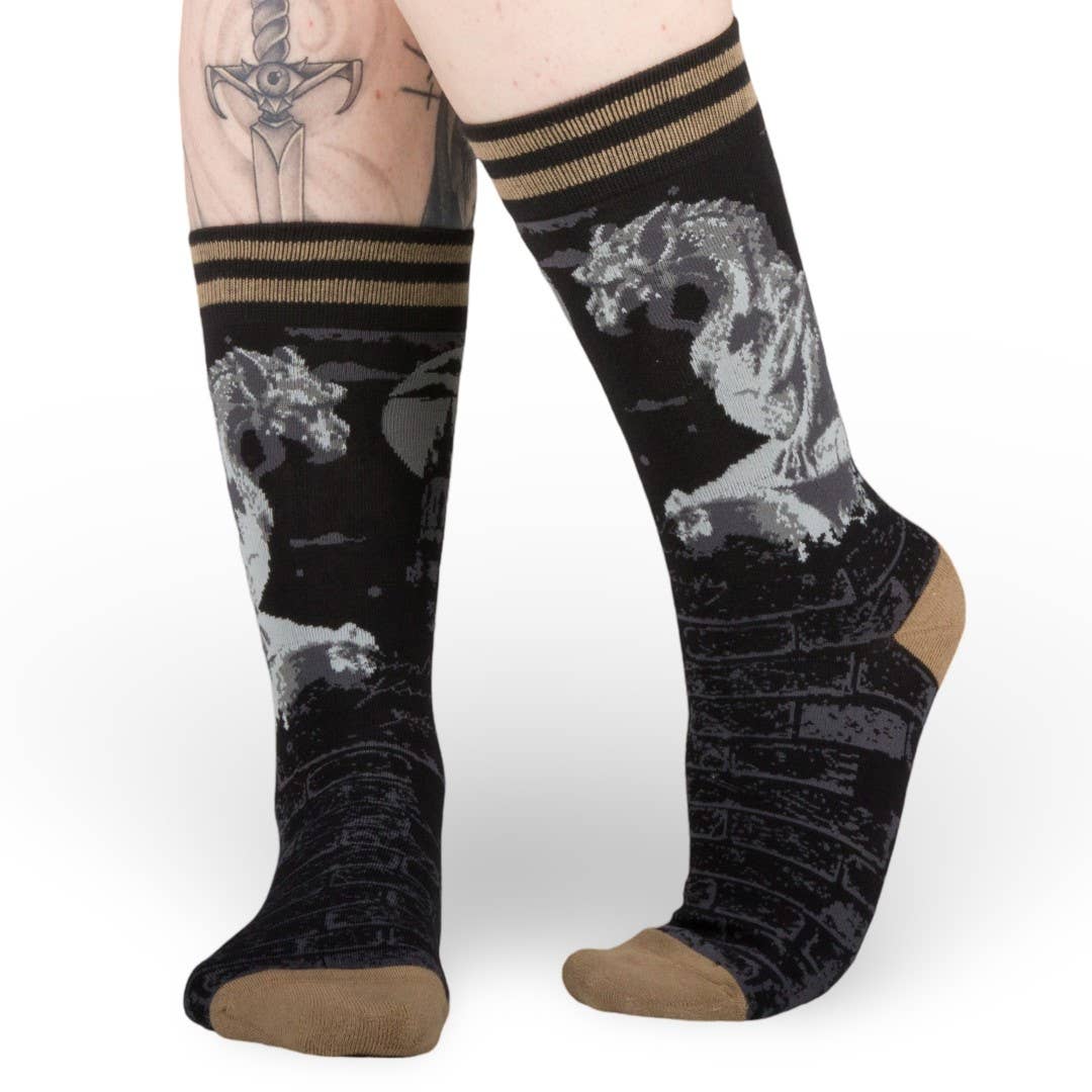 Gargoyle Guardian Socks
