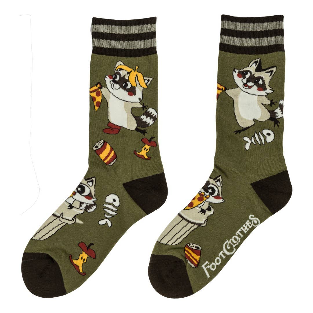 Trash Panda Pizza Party Socks