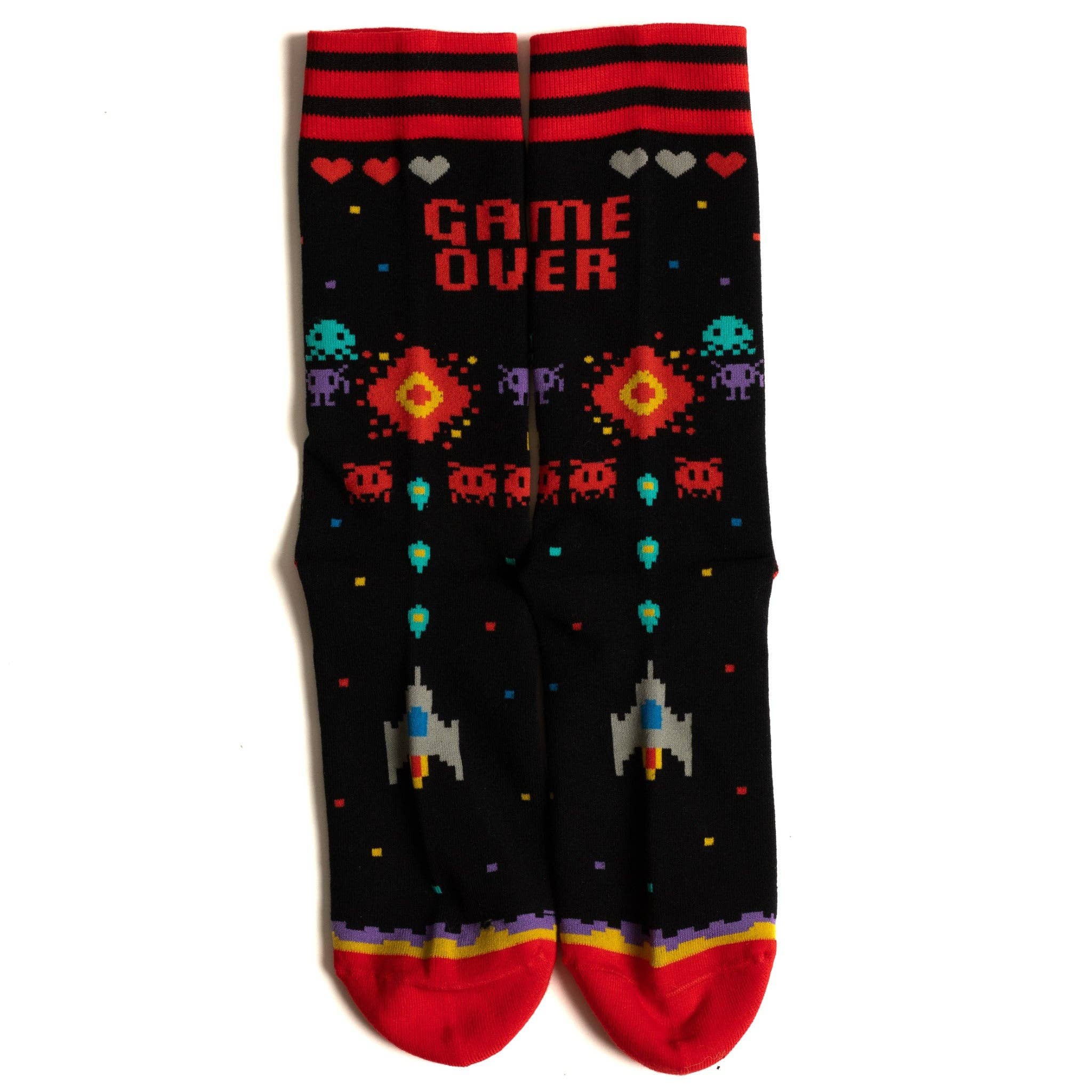 Game Over 80s Video Game Socks