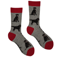 Black Labrador Dog Socks - Labradorable