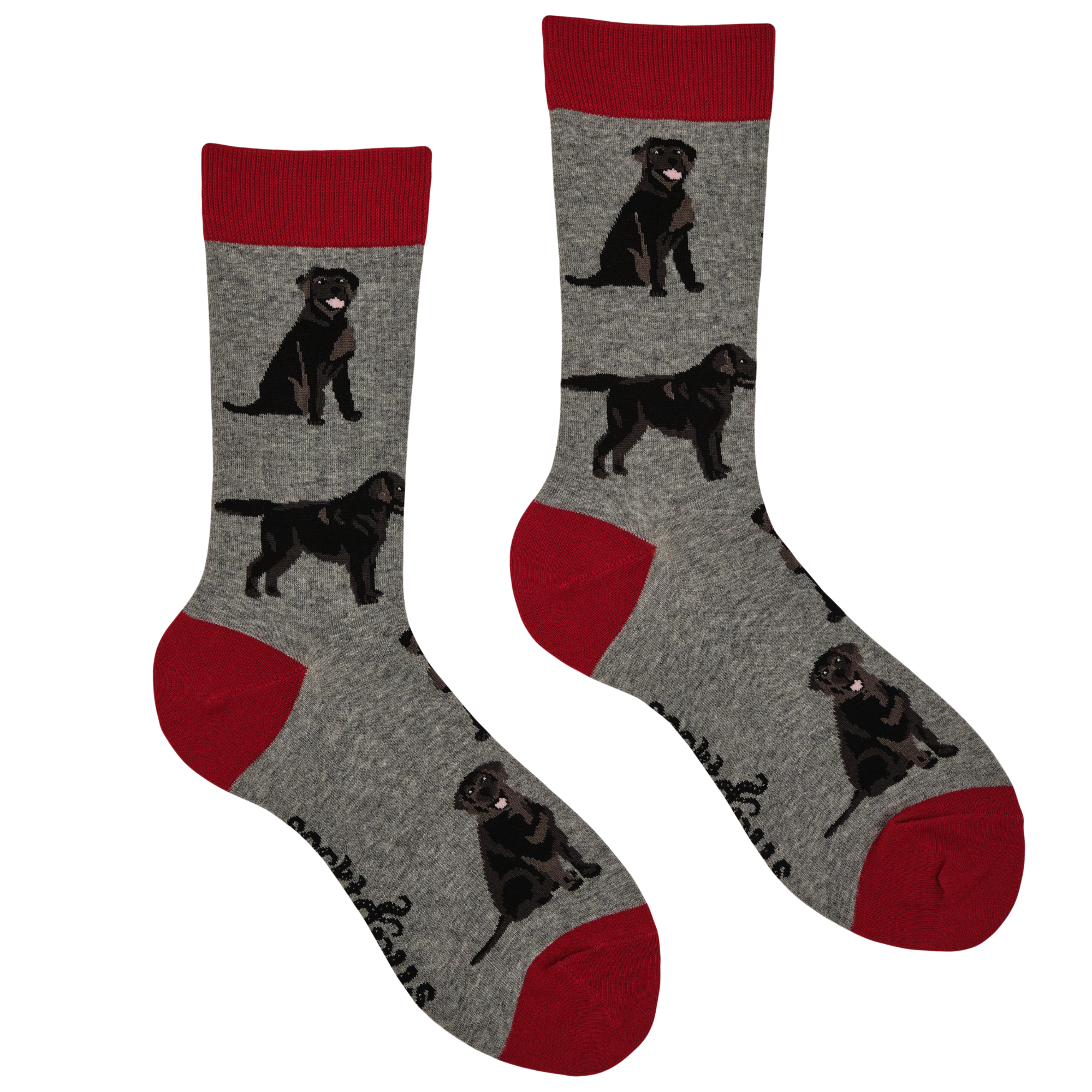Black Labrador Dog Socks - Labradorable