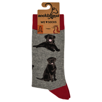 Black Labrador Dog Socks - Labradorable