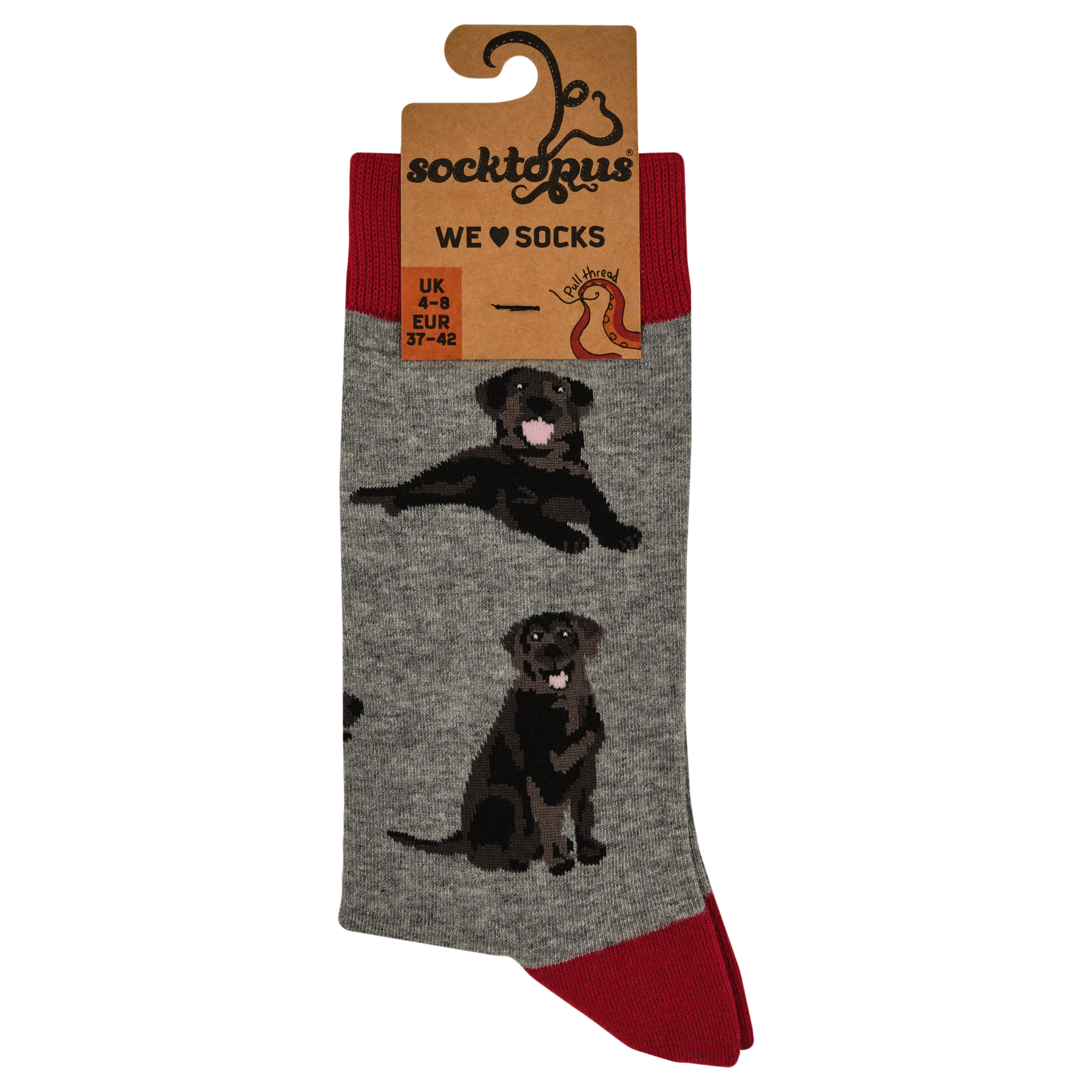 Black Labrador Dog Socks - Labradorable