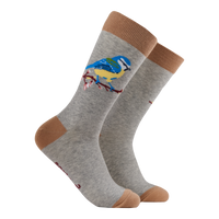 Blue Tit Socks - Robert E Fuller