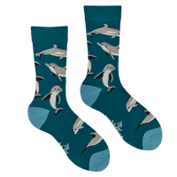 Bamboo Socks - Bottle-Toes Dolphin