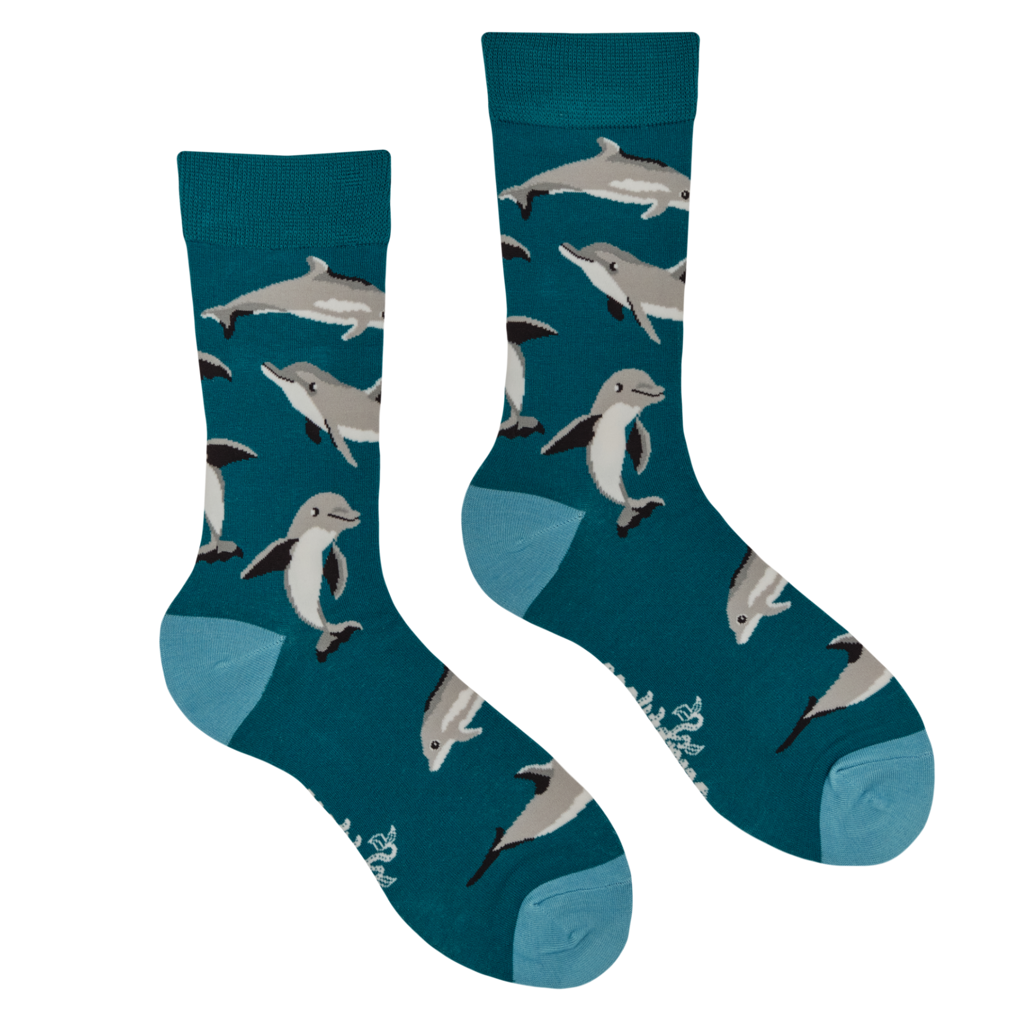 Bamboo Socks - Bottle-Toes Dolphin