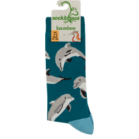 Bamboo Socks - Bottle-Toes Dolphin