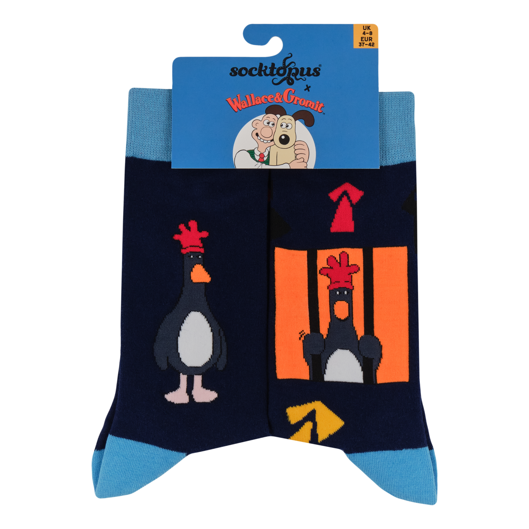 Break Out Feathers Socks - Wallace and Gromit