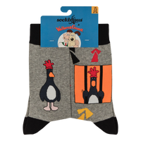 Break Out Feathers Socks - Wallace and Gromit