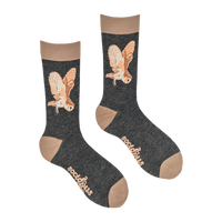 Owl Socks - Barn Owl on Silent Wings