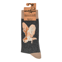 Owl Socks - Barn Owl on Silent Wings