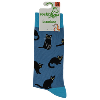 Black Cats Bamboo Socks