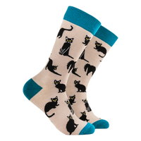 Black Cats Bamboo Socks