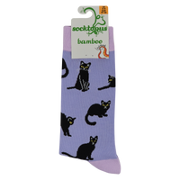 Black Cats Bamboo Socks