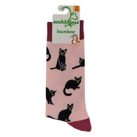 Black Cats Bamboo Socks