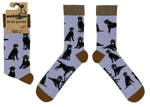 Labrador Socks - Black Lab