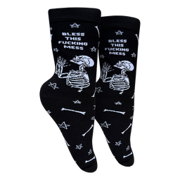 Bless This Fucking Mess Socks - Small