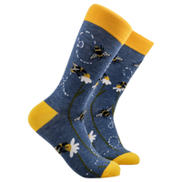 Bee and Daisy Socks - Bzzzz (LARGE)