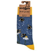 Bee and Daisy Socks - Bzzzz (LARGE)