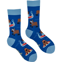 Summer Holiday Capybara Socks - Cappy Holidays