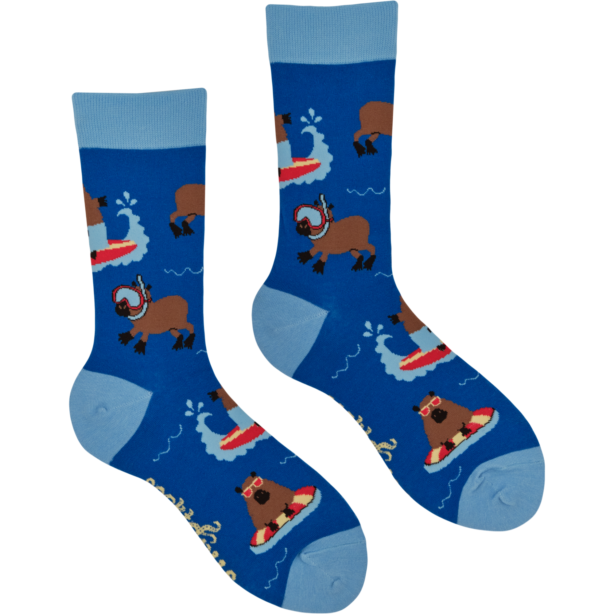 Summer Holiday Capybara Socks - Cappy Holidays