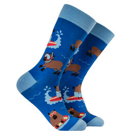 Summer Holiday Capybara Socks - Cappy Holidays