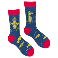 Fishing Alligator Socks - Catch Ya Later, Gator