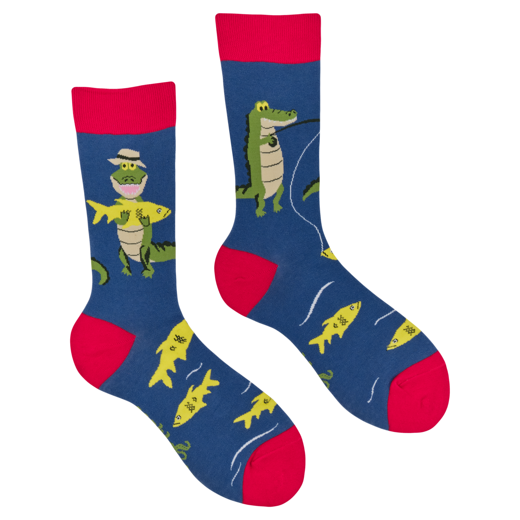 Fishing Alligator Socks - Catch Ya Later, Gator