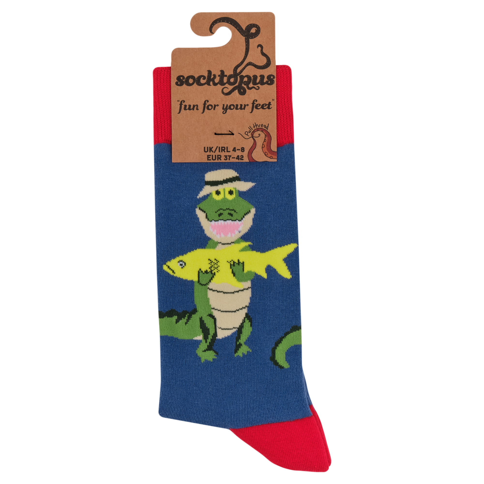 Fishing Alligator Socks - Catch Ya Later, Gator
