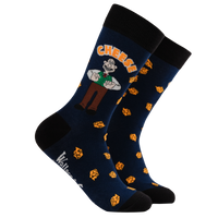 Wallace Cheese Socks - Wallace and Gromit