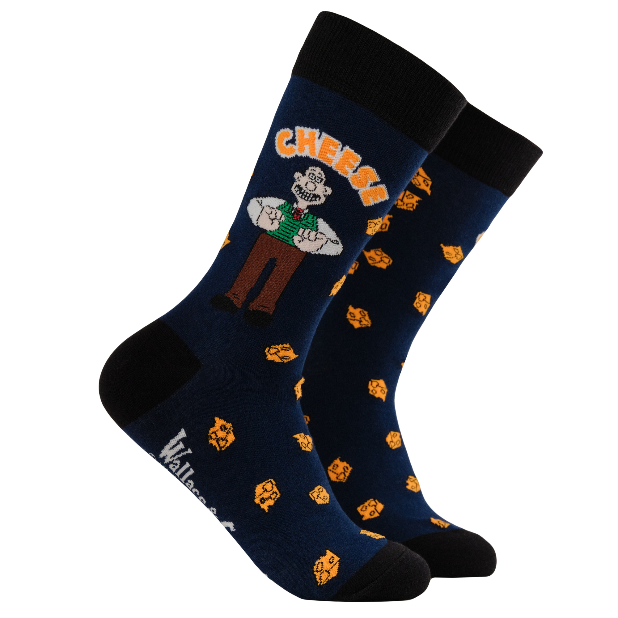 Wallace Cheese Socks - Wallace and Gromit
