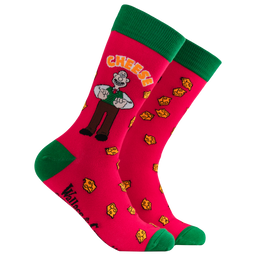Wallace Cheese Socks - Wallace and Gromit