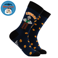 Wallace Cheese Socks - Wallace and Gromit
