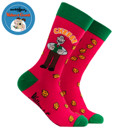 Wallace Cheese Socks - Wallace and Gromit
